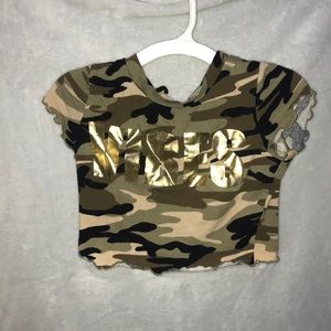 Camo crop top
